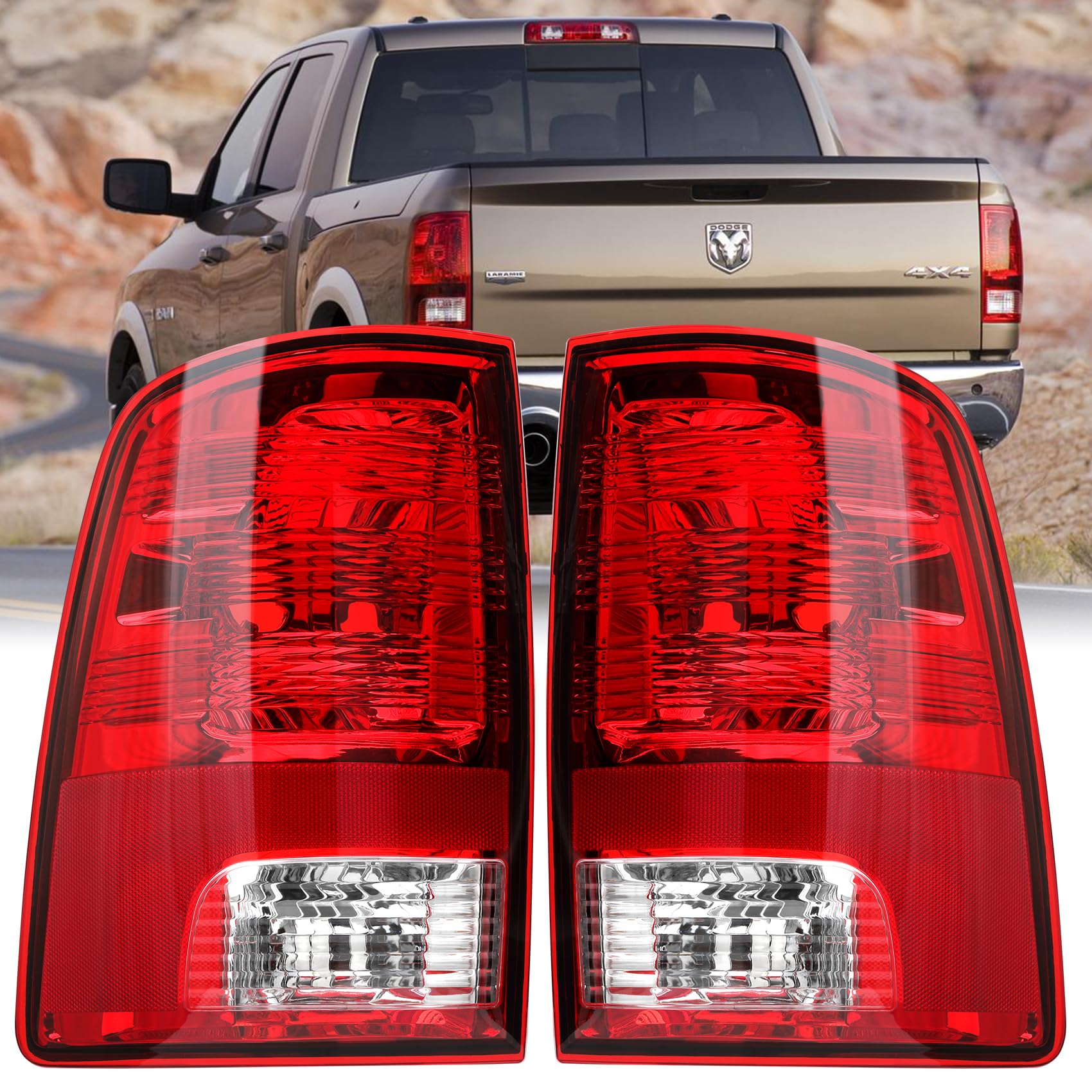 Tail Lights Fits 2009 - 2015 ram 1500 tail lights