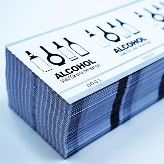 Drink Tickets - Fast & Affordable Alcohol Tickets by myZone Printing (Alcohol/Silver, 500)