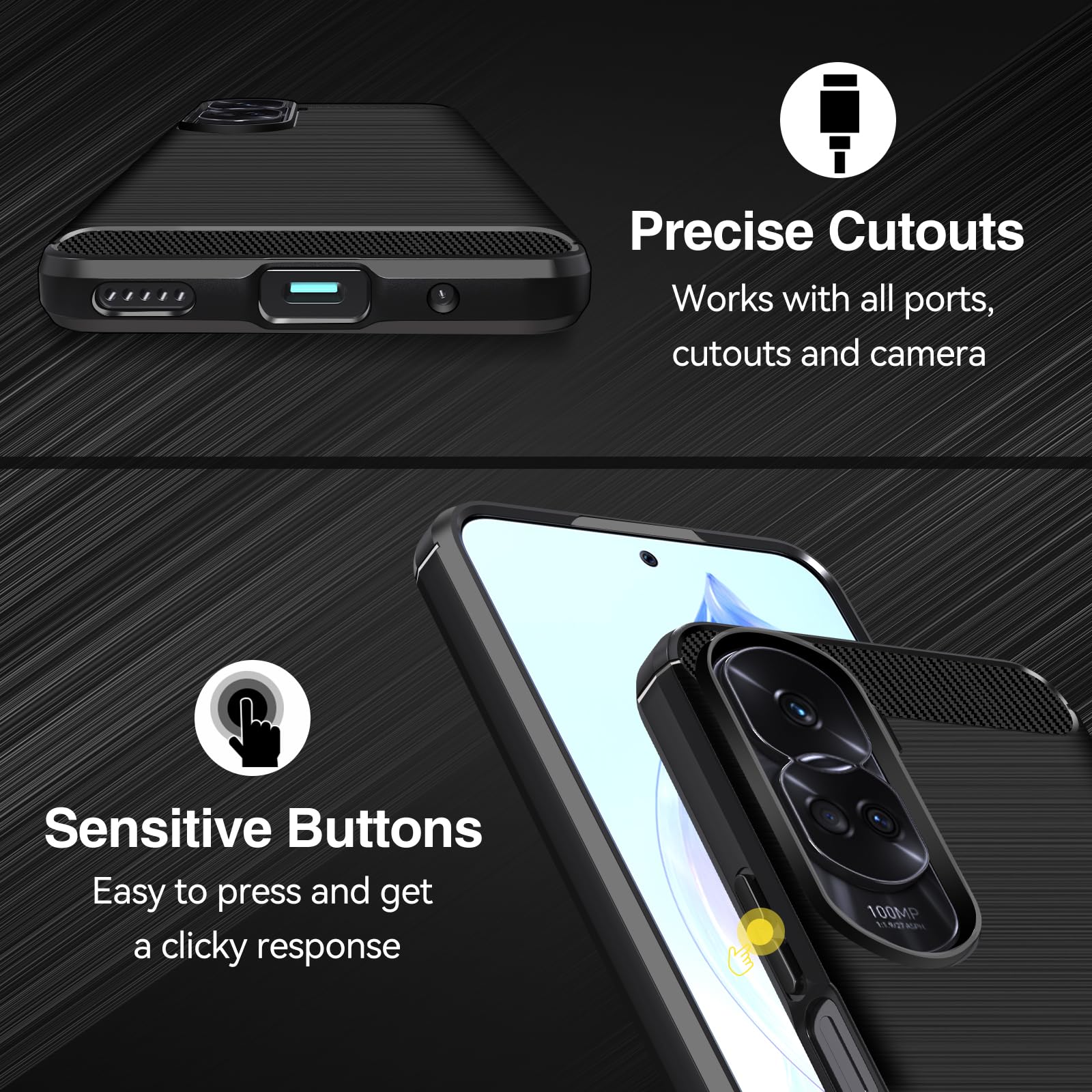 Ivoler Cover per Honor 90 Lite 5G (Non per Honor 90), Custodia