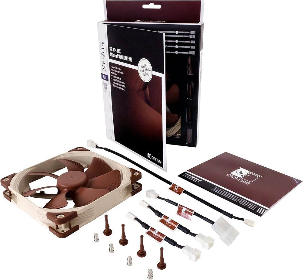 Noctua NF-A14 FLX, Premium Quiet Fan, 3-Pin thumbnail 4