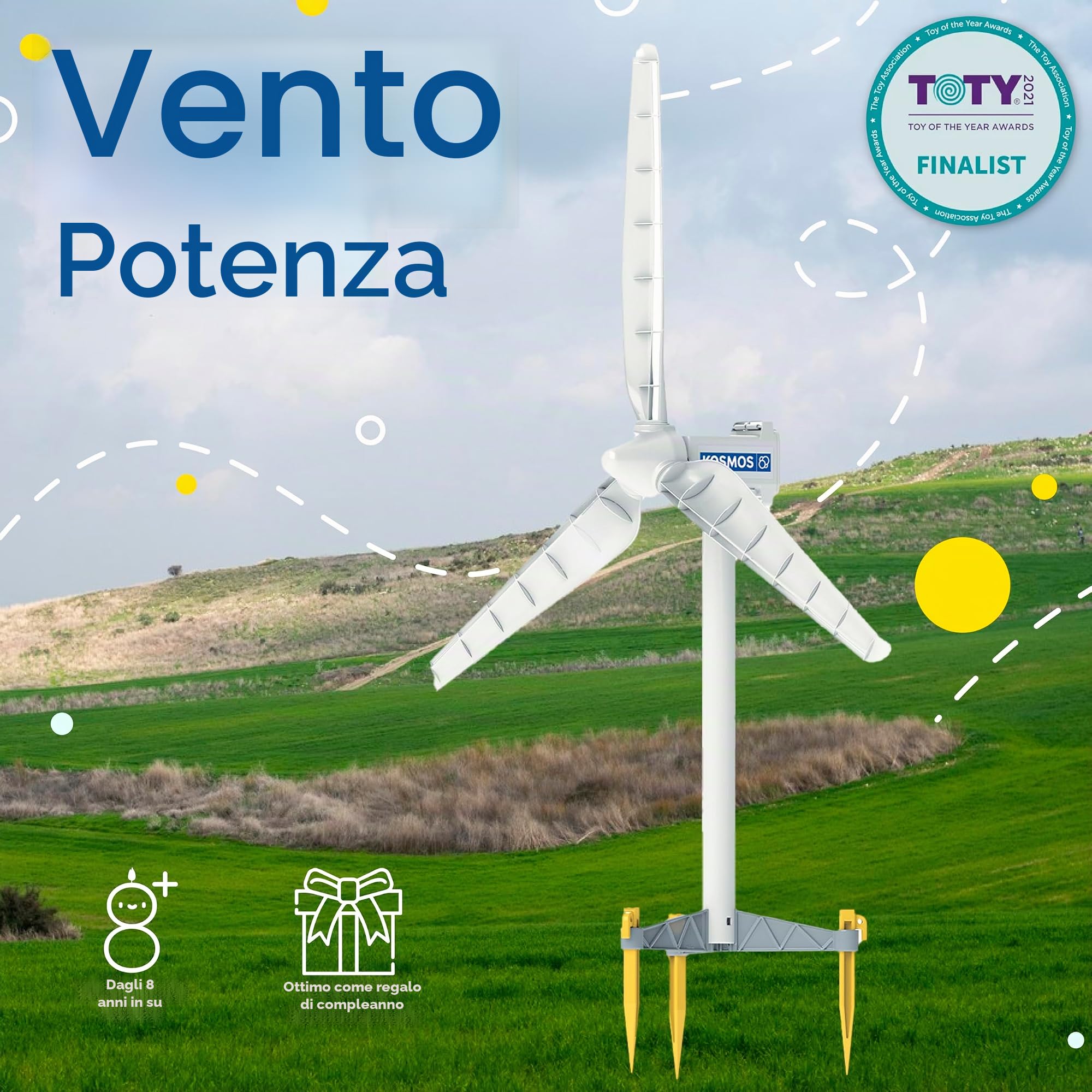 Thames & Kosmos , 627929 , Wind Power , Build A Realistic Wind Turbine To Harness Power , Experiment Kit , Physics Kit , For Ages 8+