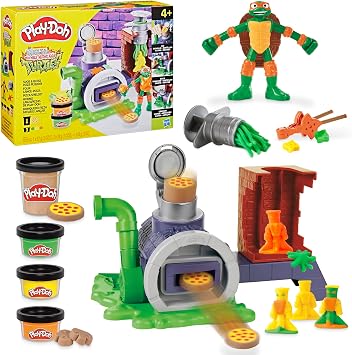Play-Doh Coffret Four Lance-Pizza Play-Doh avec Figurine Michelangelo