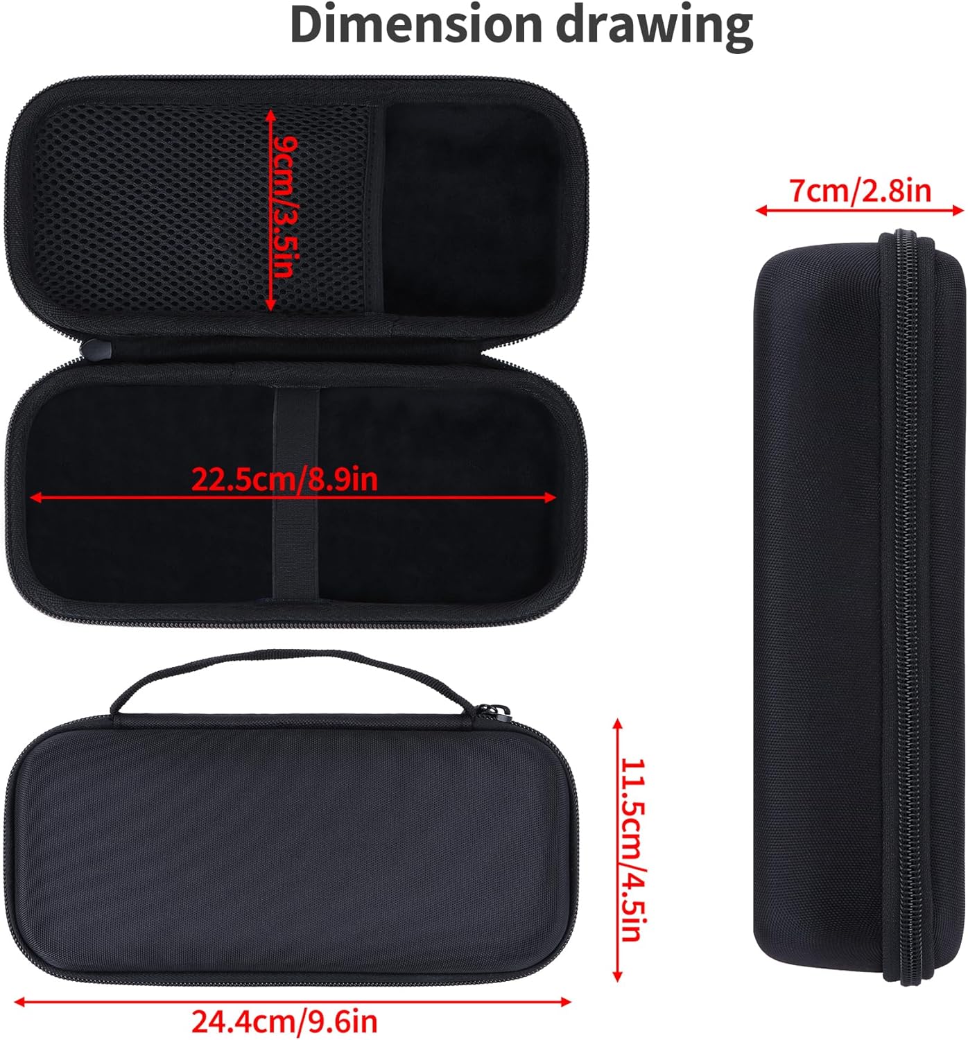 Storage Case Compatible with Bose SoundLink Flex 2nd Gen/Bose SoundLink Flex Portable Speaker (Black) - Image 8