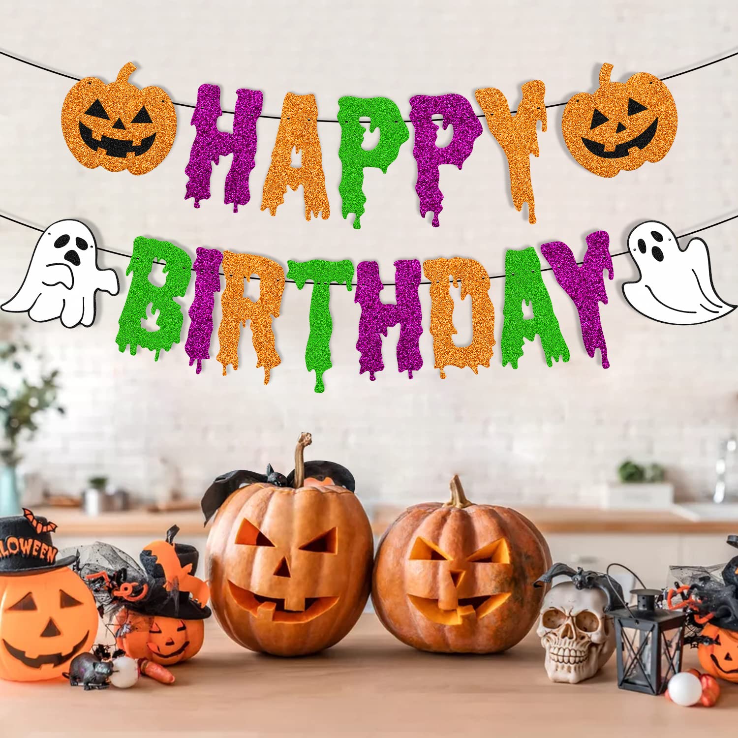 Halloween Kürbis Foto Banner – Dekoration Für 1. Geburtstagsparty Im Halloween-Stil