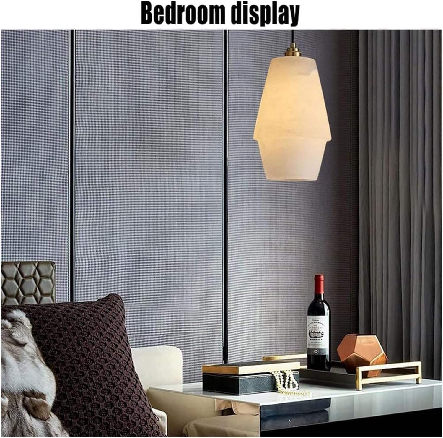 Ceiling Lights Chandelier Marble Pendant Lighting Brass Lamp Holder Chandelier Natural Marble Material Hanging Lamp