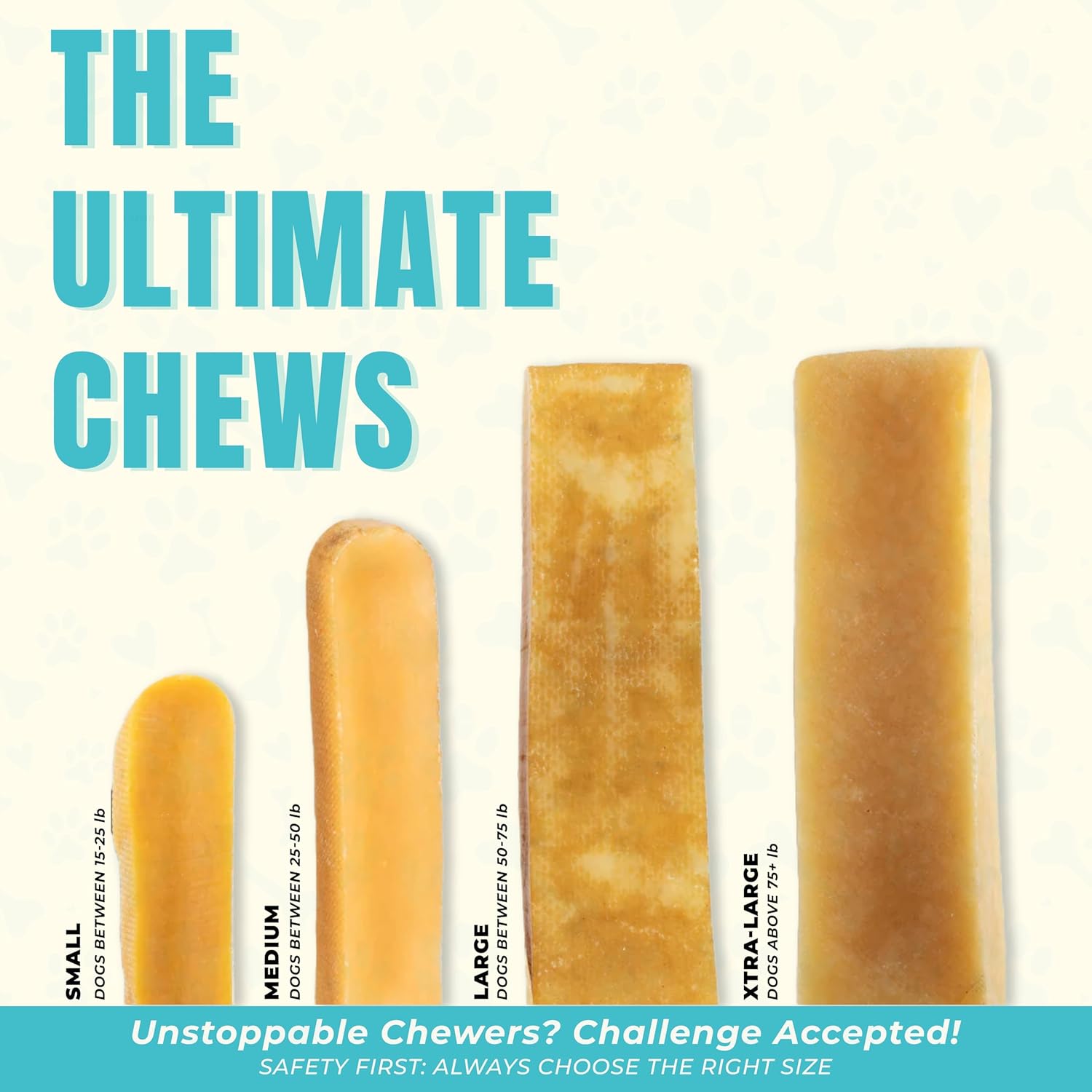 Himalayan Yak Cheese Dog Chews for Small Dogs (15–25 lbs) – Extra Thick & Dense Long-Lasting Hard Chew for Aggressive Chewers – Natural, Protein-Rich & Odor-Free – 24 Small Bars (1.2 oz Each)