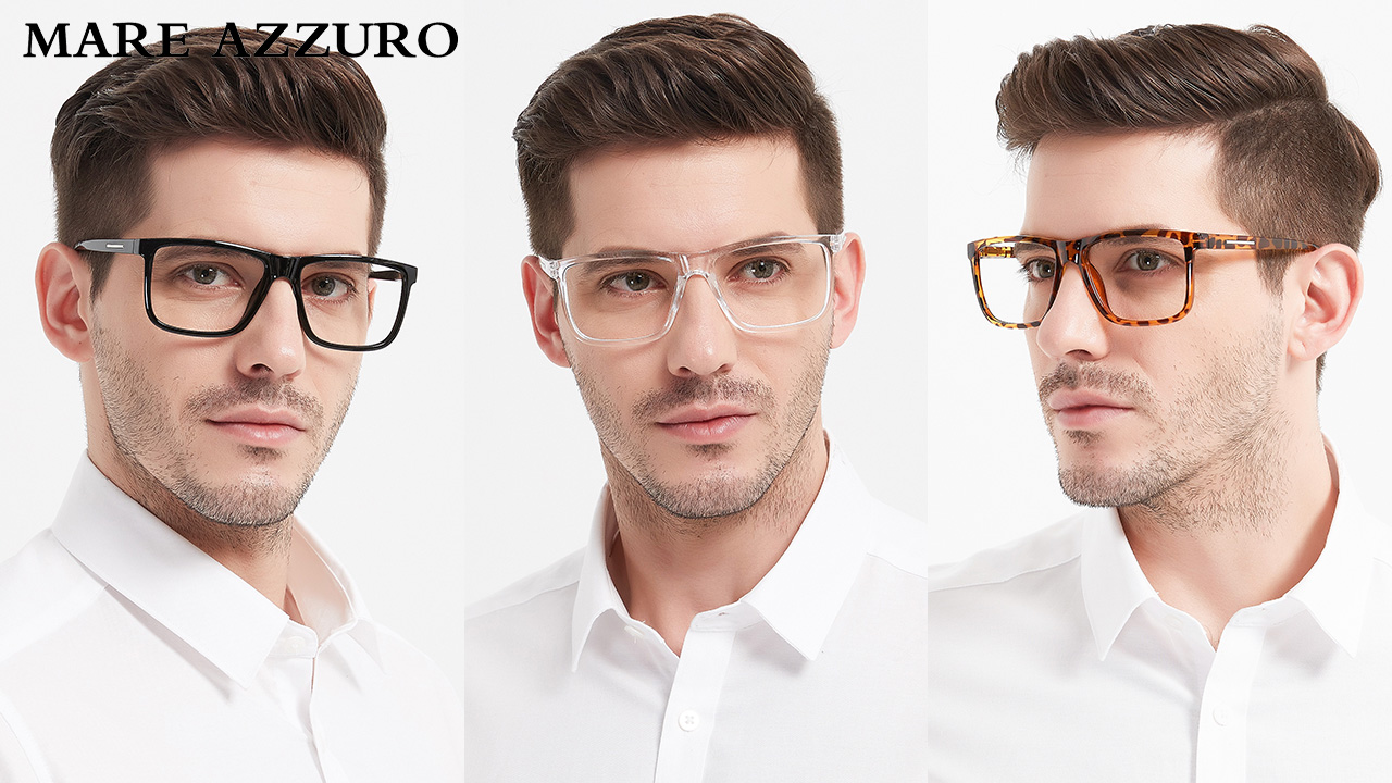 MARE AZZURO Extra Large Bifocal Reading Glasses 1.25 Men Oversized
