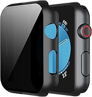 Vista 16 de Misxi - Juego de 2 fundas de policarbonato con botón para Apple Watch series 9 (2023), 8, 7 de 45 mm, funda protectora a prueba de golpes