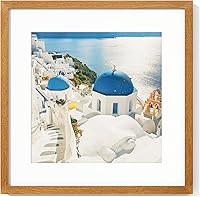 Vista 148 de Axeman Marco para póster de 18 x 24 pulgadas con paspartú para 16 x 20 pulgadas, marco de fotos de madera maciza de roble con vidrio templado, marco