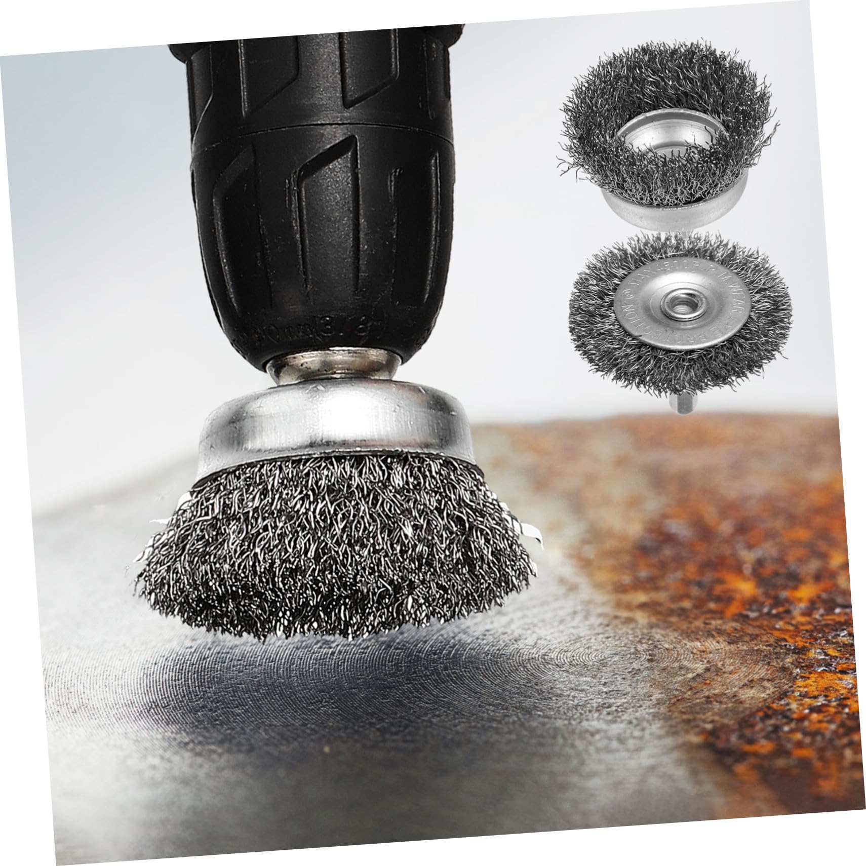 15pièces Lot De Brosses Métalliques Rondes Acier Pour Perceuse Pour Nettoyage Polissage De Métaux