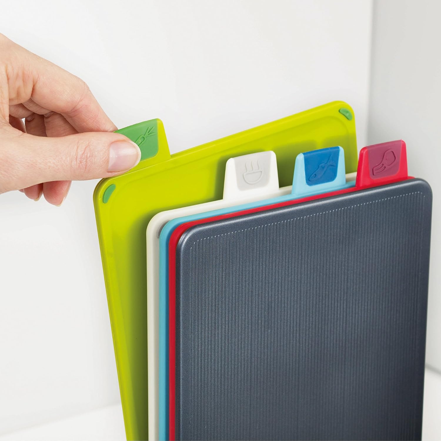Joseph Joseph Index Cutting Board Set, Mini, Grey
