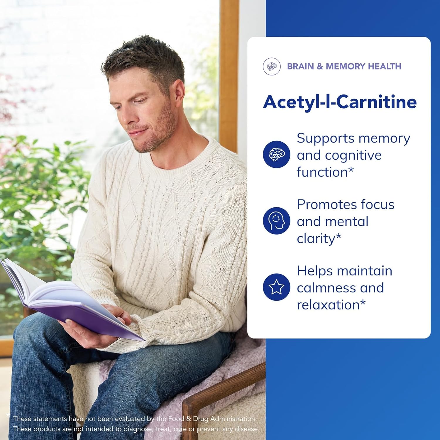 Pure Encapsulations Acetyl-L-Carnitine 500 mg - Memory & Brain Supplement - Brain Support & Focus* - Gluten Free & Non-GMO - 60 Capsules - Image 3