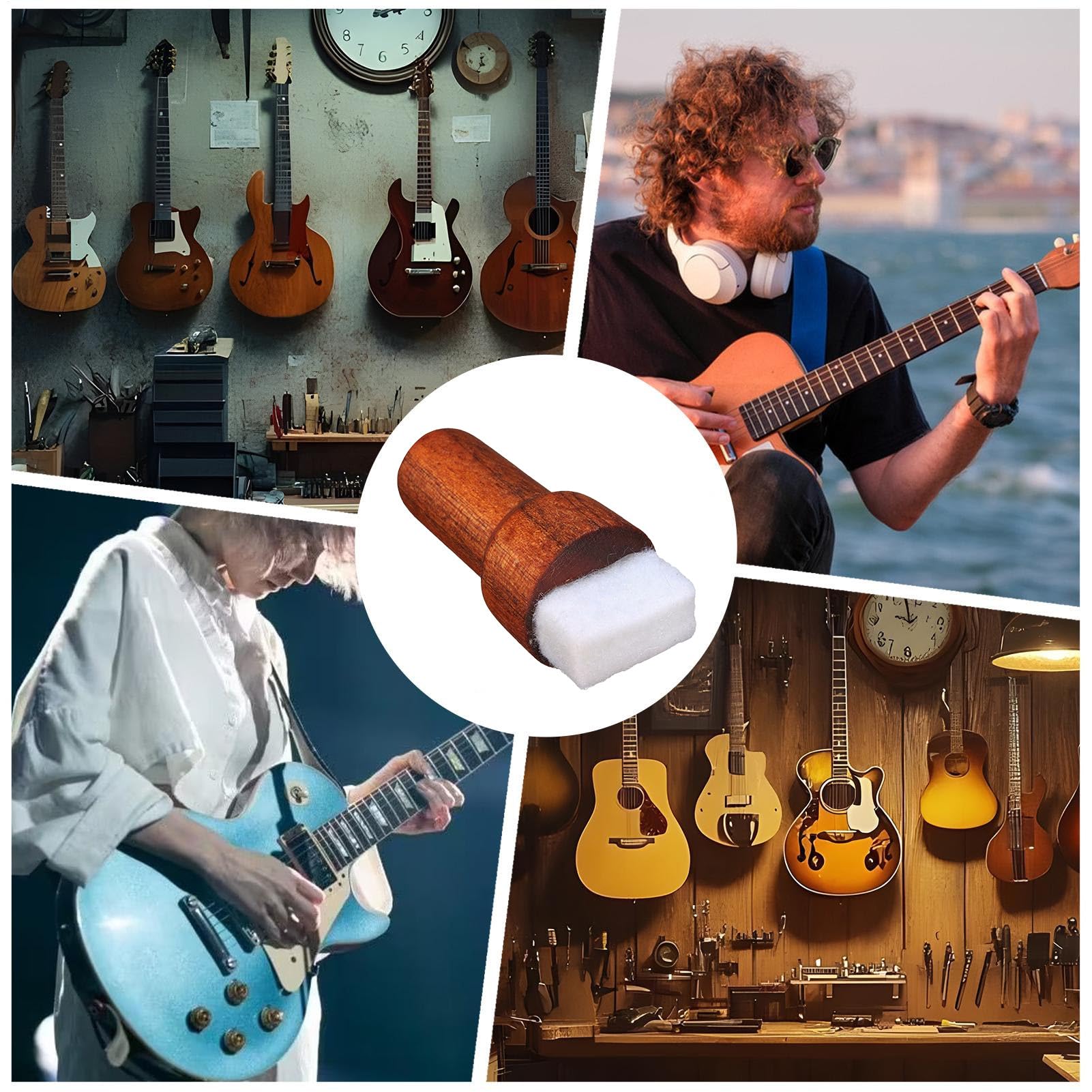 Limpiador Eliminador Para Cuerdas De Bajo - Cuidado De Trastes De Guitarra Para Limpieza | Producto Ergonómico De Larga Duración Y Limpieza Profunda Para Guitarra Acústica Eléctrica Ukulele Violín Ban