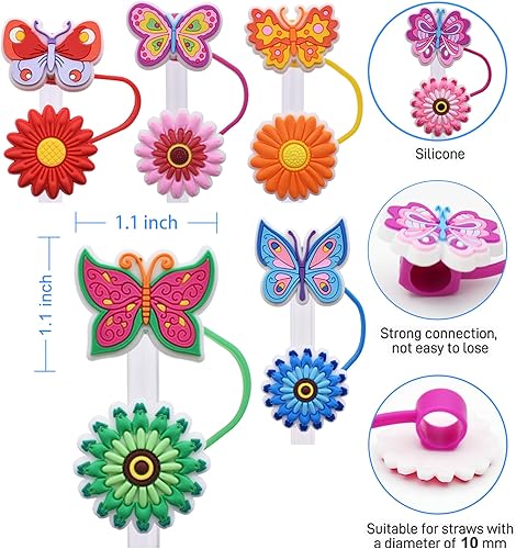 Miniatura 11 de Straw Cover Cap for Stanley Cup,Straw Topper Compatible for 30&40 Oz Tumbler with Handle,10mm 0.4in Dust-Proof Reusable Straw Tips Lids,Straw Tip