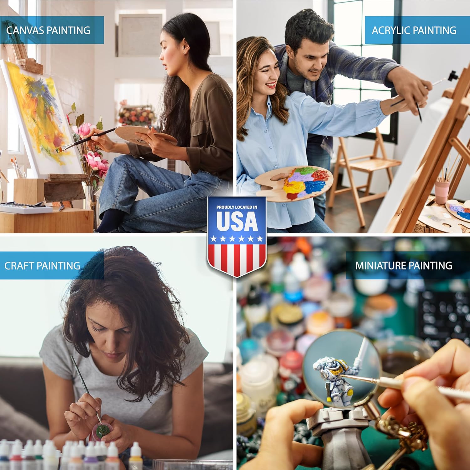 Paint Organizer & Brush Holder Set. 6 Support Bead Options. Thick, Durable, Crystal-Clear Acrylic with Diamond-Polish Finish. The Original Acrylic Paint Storage Organizer. R