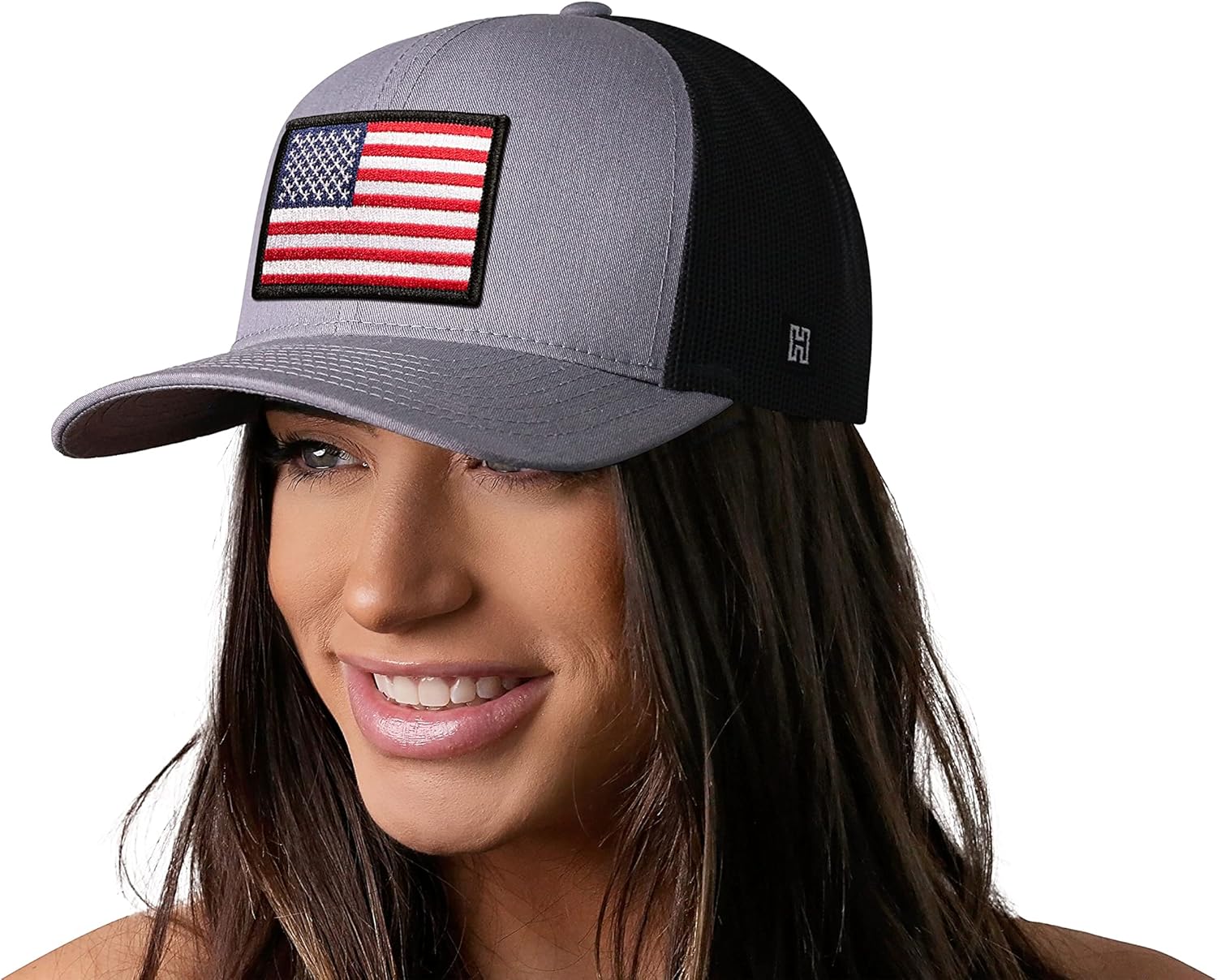 HAKA American Flag Trucker Hat – USA Flag Mesh Snapback Cap for Men, Women & Golf, Patriotic Baseball Dad Hat - Image 4
