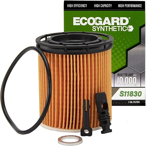 ECOGARD Filtro de aceite de motor S11830 Premium Cartucho para aceite sintético compatible con Hyundai Accent 1.6L 2020-2021, Sonata 1.6L 2020-2021,