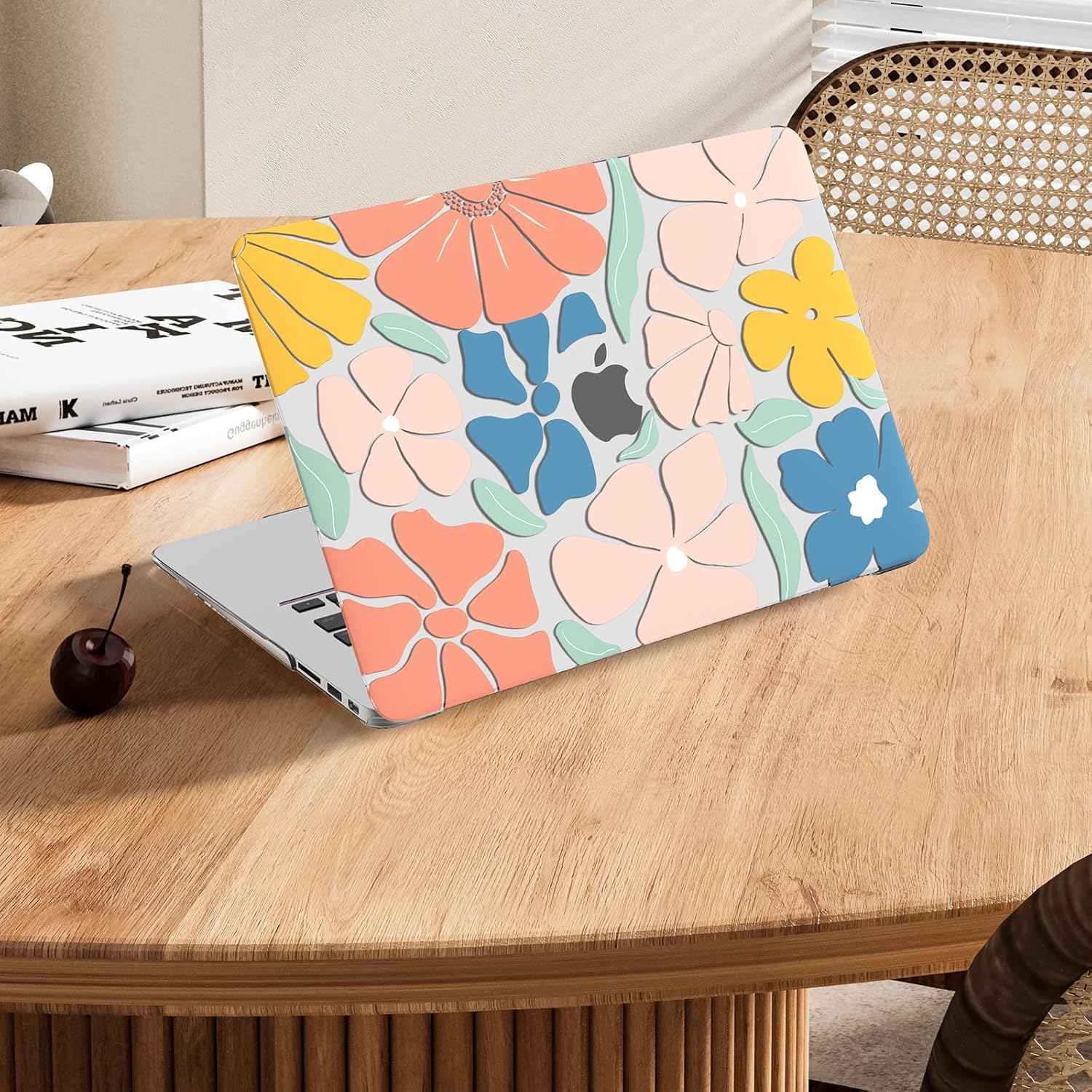 iCasso Compatible with MacBook Air 13 inch Case (Release 2010-2017 Older Version), Hard Shell Plastic Protective Case & Keyboard Cover Only for MacBook Air 13 Model A1369/A1466, Colorful Flower - Image 7