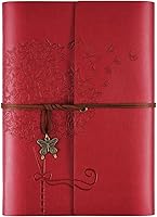 Vista 17 de OMEYA Cuaderno de cuero para diario, planificador de diario de escritura recargable, regalos para mujeres, hombres, niñas, hermanas, amigos