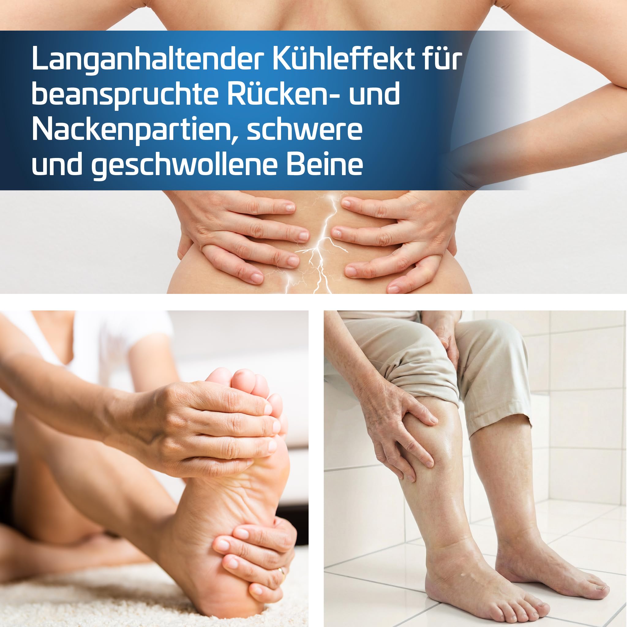 Restaxil® Gel [120ml] – Kühlendes & pflegendes Gel mit speziellem Multi-Target-Ansatz - ideal für beanspruchte Beinen, Füße und Rücken | Made in Germany