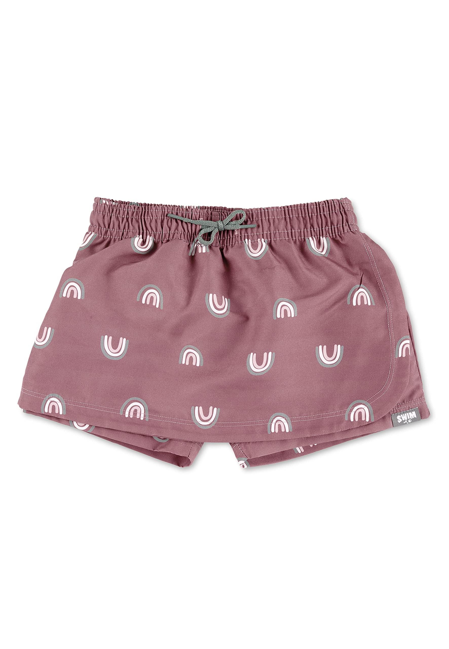 Sterntaler Badeshorts Regenbogen Print - Mädchen Schwimmrock mit integrierter Badehose - UV-Schutz 50+ Badeshorts mit Windeleinsatz bis Größe 86/92 - Baby Badebekleidung
