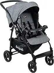 Carrinho de Bebê Burigotto RIO 22 Reversível Até 22kg Cinza Mesclado