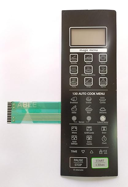 Able Magicook23C Black Microwave Oven Membrane Keypad