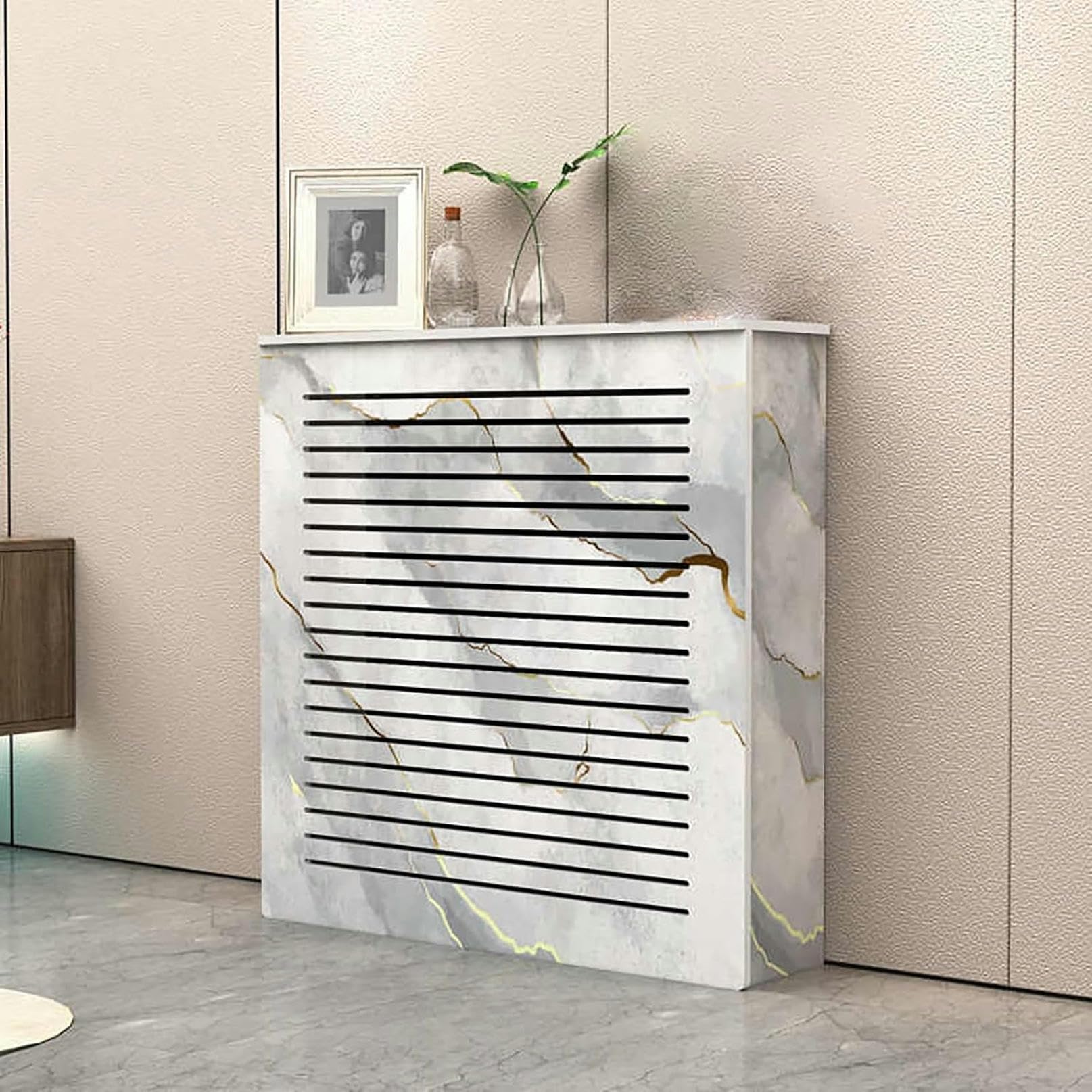Cubierta de radiador de MDF para baño y hogar acogedor