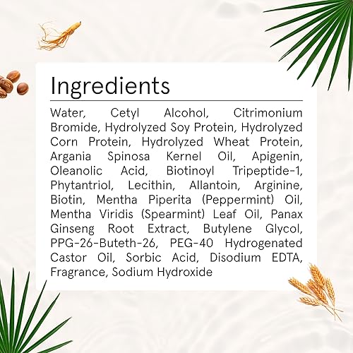 Miniatura 7 de iRESTORE Acondicionador de cabello biotina para cabello seco dañado, bueno para el crecimiento del cabello fino, acondicionador voluminizador y