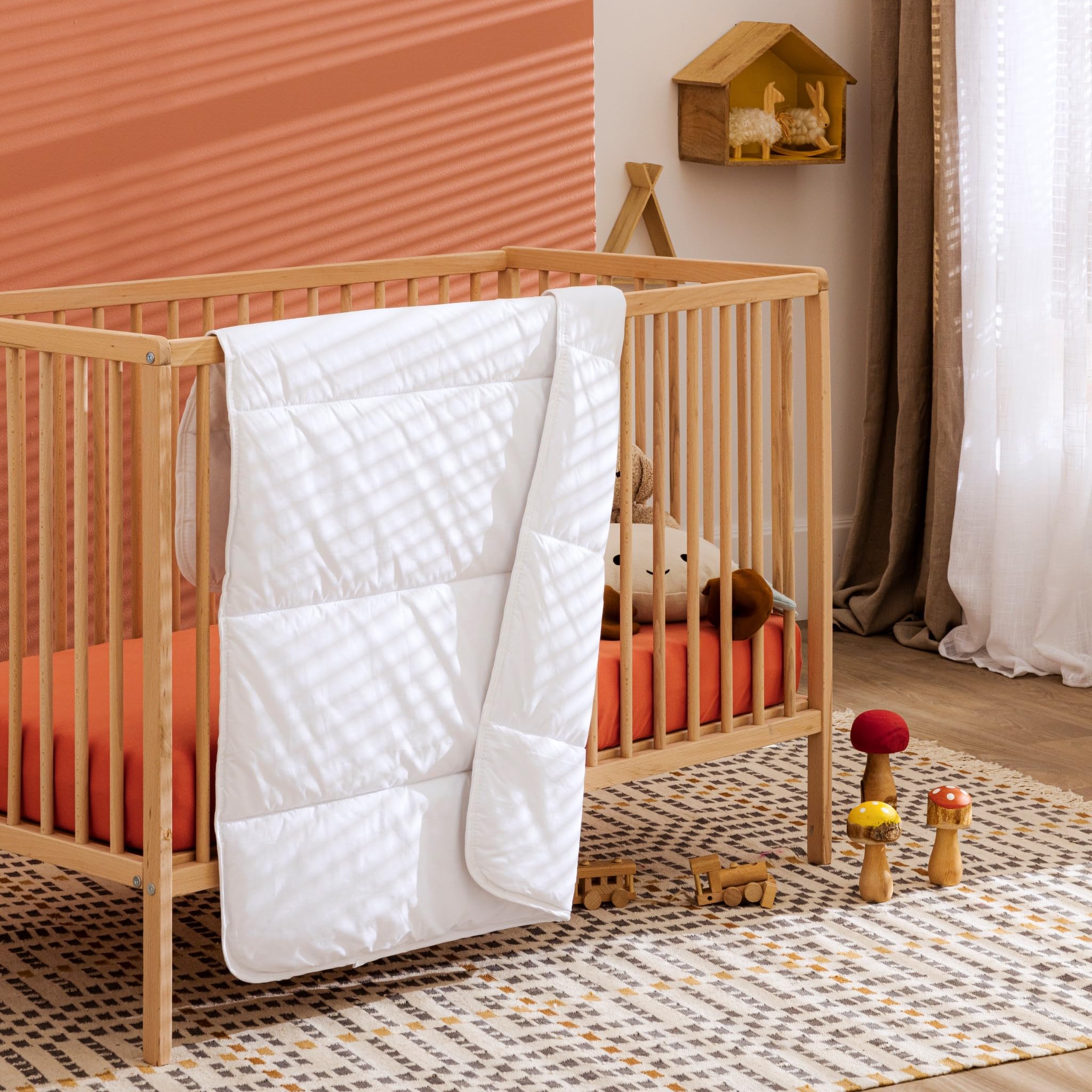 Someo Pack Couette et Oreiller bébé Anti-acariens
