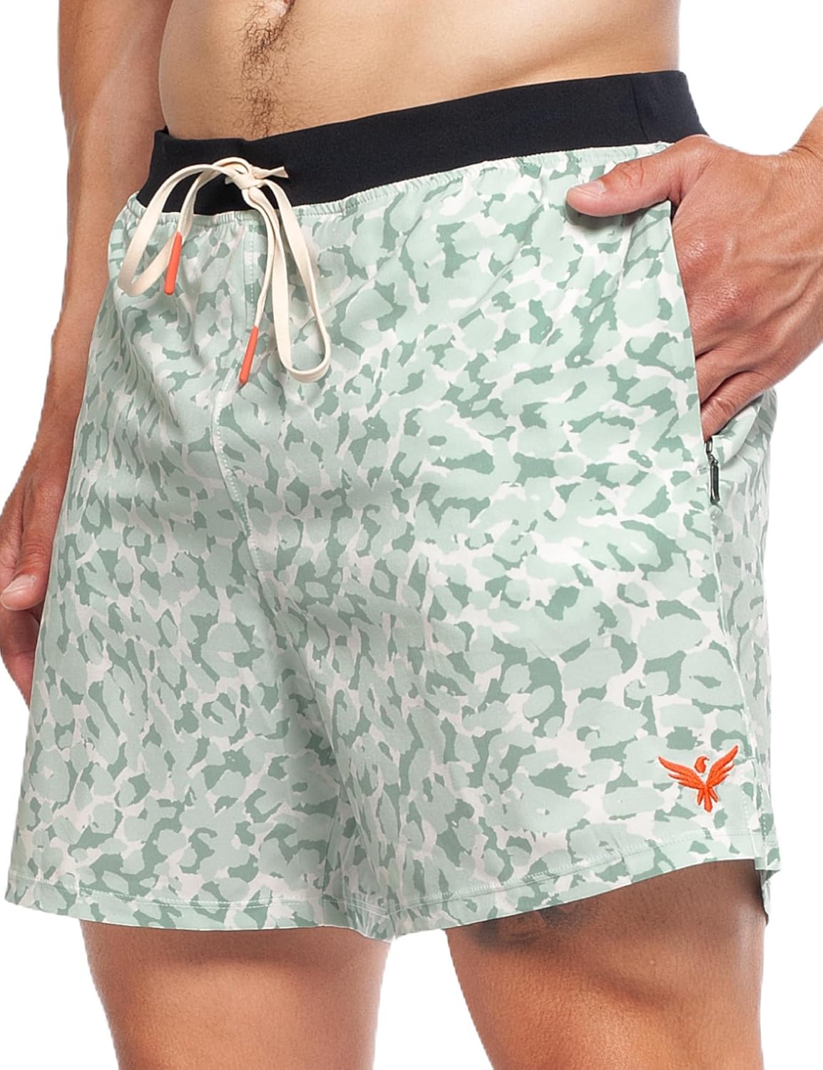 YOGA CROW Flow Men’s Lined Shorts 5" – 2-in-1 Hot Yoga, Running & Hybrid Swim Short