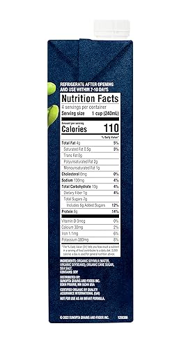 Miniatura 7 de West Life - Leche de soja orgánica, original llana, 0.31 onzas de proteína, alternativa láctea vegana, sin lactosa, estable en el almacenamiento, 32