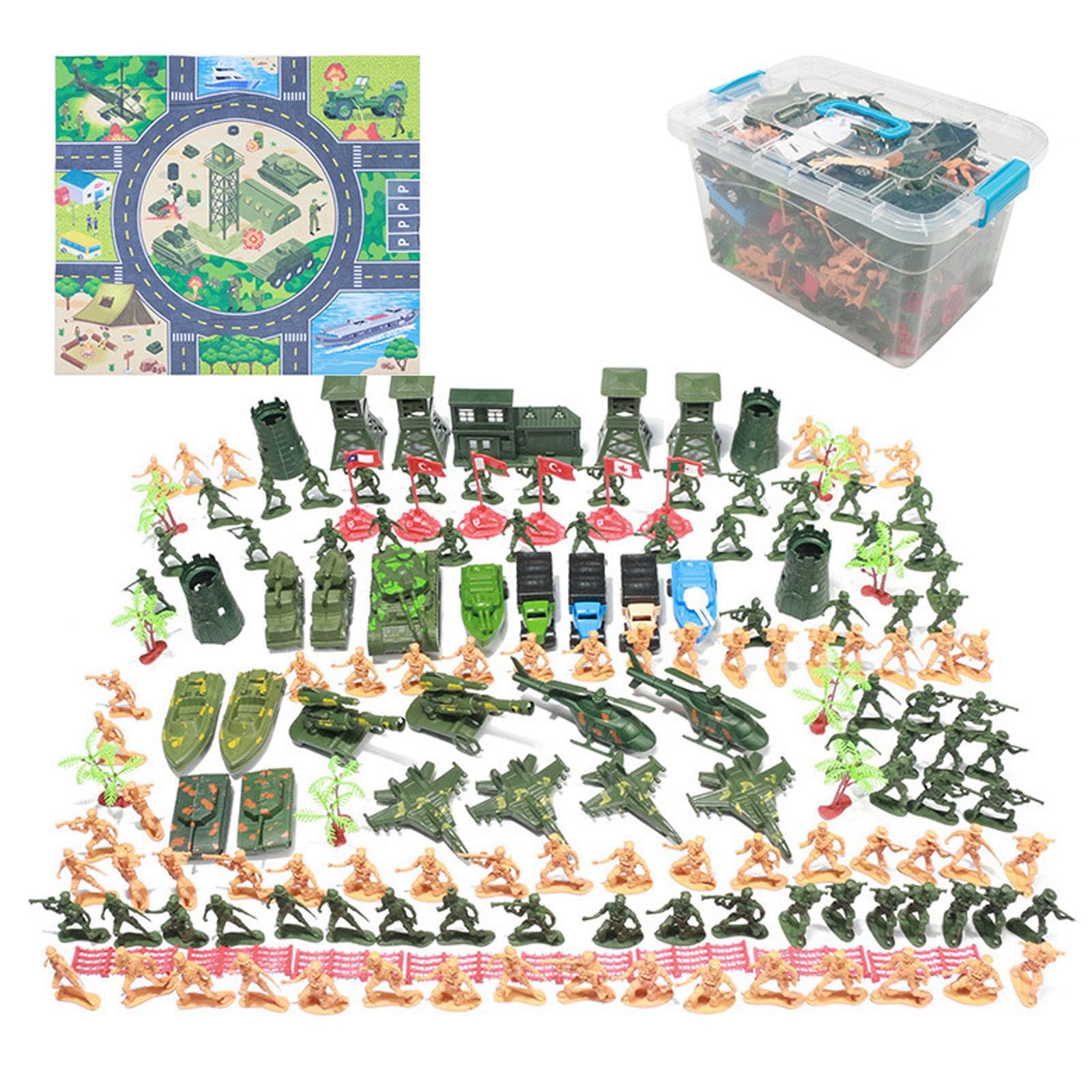 Soldados Playset Hombres Figuras de acción Playset Que Proporciona diversión Familiar Atractiva con Modelos realistas y Opciones de Juego