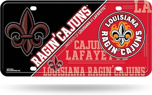 Miniatura 202 de NCAA etiqueta de metal para auto, negro