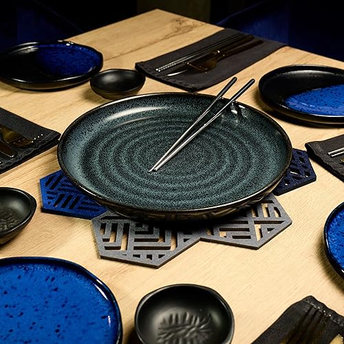 Miniatura 9 de Juego de 6 posavasos de fieltro para bebidas, cócteles, bebidas, protege la mesa de la encimera, mantel individual para decoración del hogar,