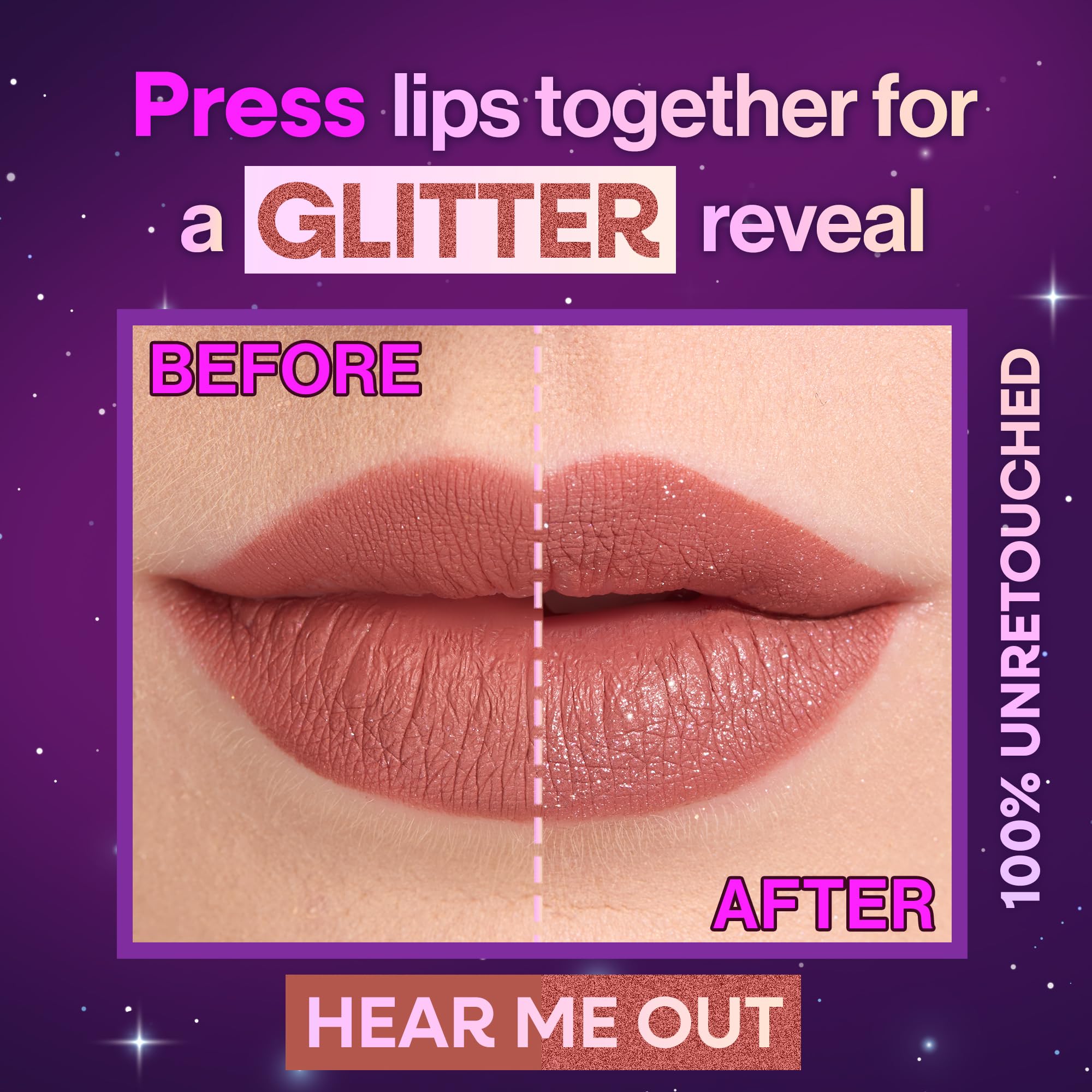 Wet n Wild Mega Glitter Shimmer Liquid Lipstick, Matte-to-Glitter Finish - Image 4