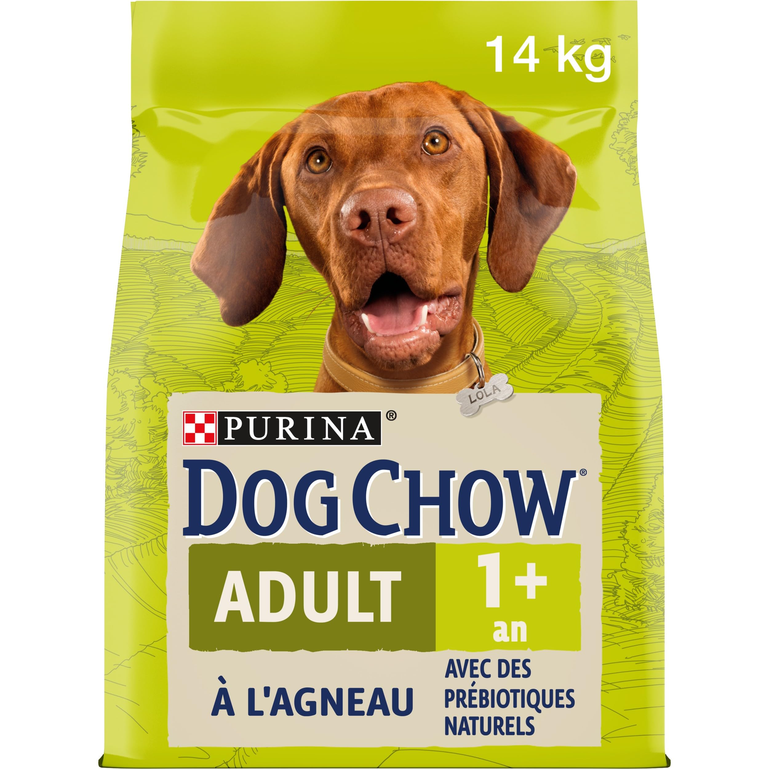 PURINA DOG CHOW | Adulte | Croquettes pour Chien de Grande Taille |Agneau | Lot de 1 | 14 kg | Sac