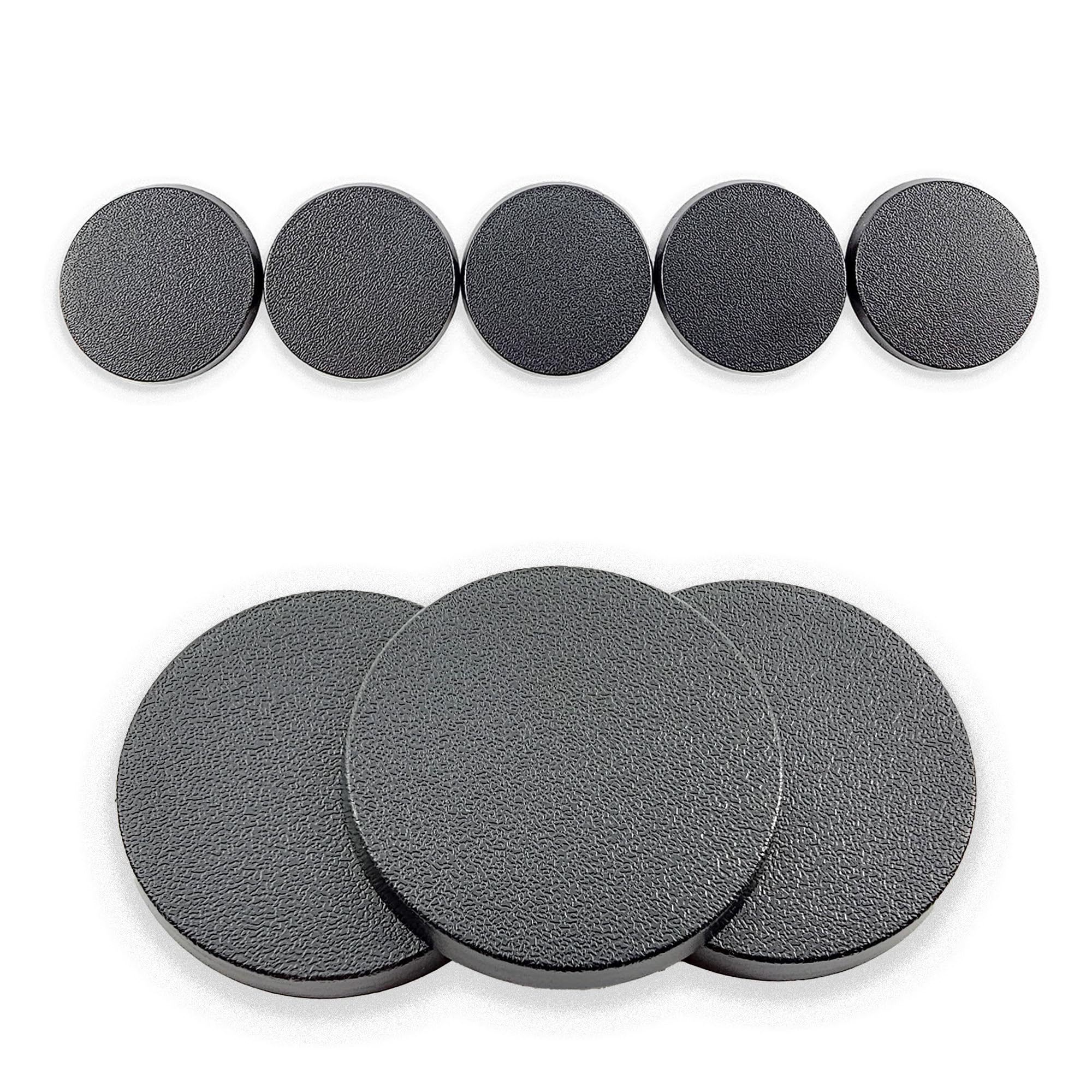 Wargaming 40mm Round Plastic Bases (5 pcs)