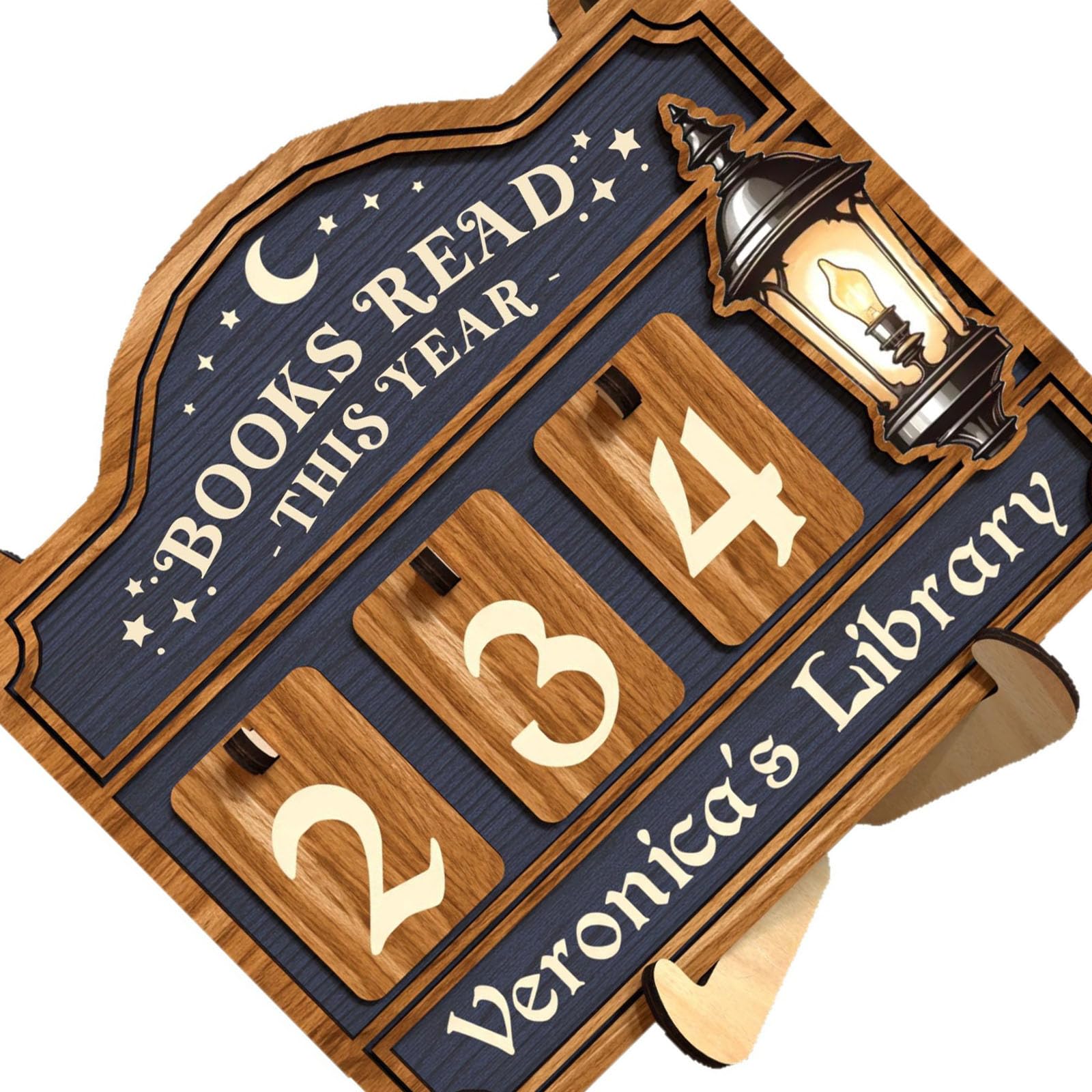 Design Reading Counter Trackers Bookshelf Decoration for Harmonious Aesthetics and Manual Progress Updated Manual Reading Trackers