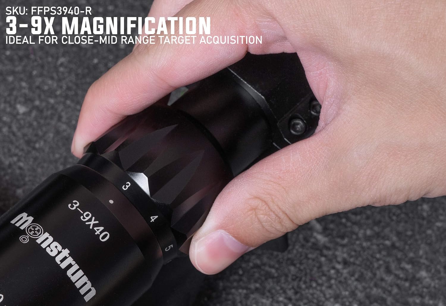 Monstrum Tactical Illuminated Adjustable Objective Photo