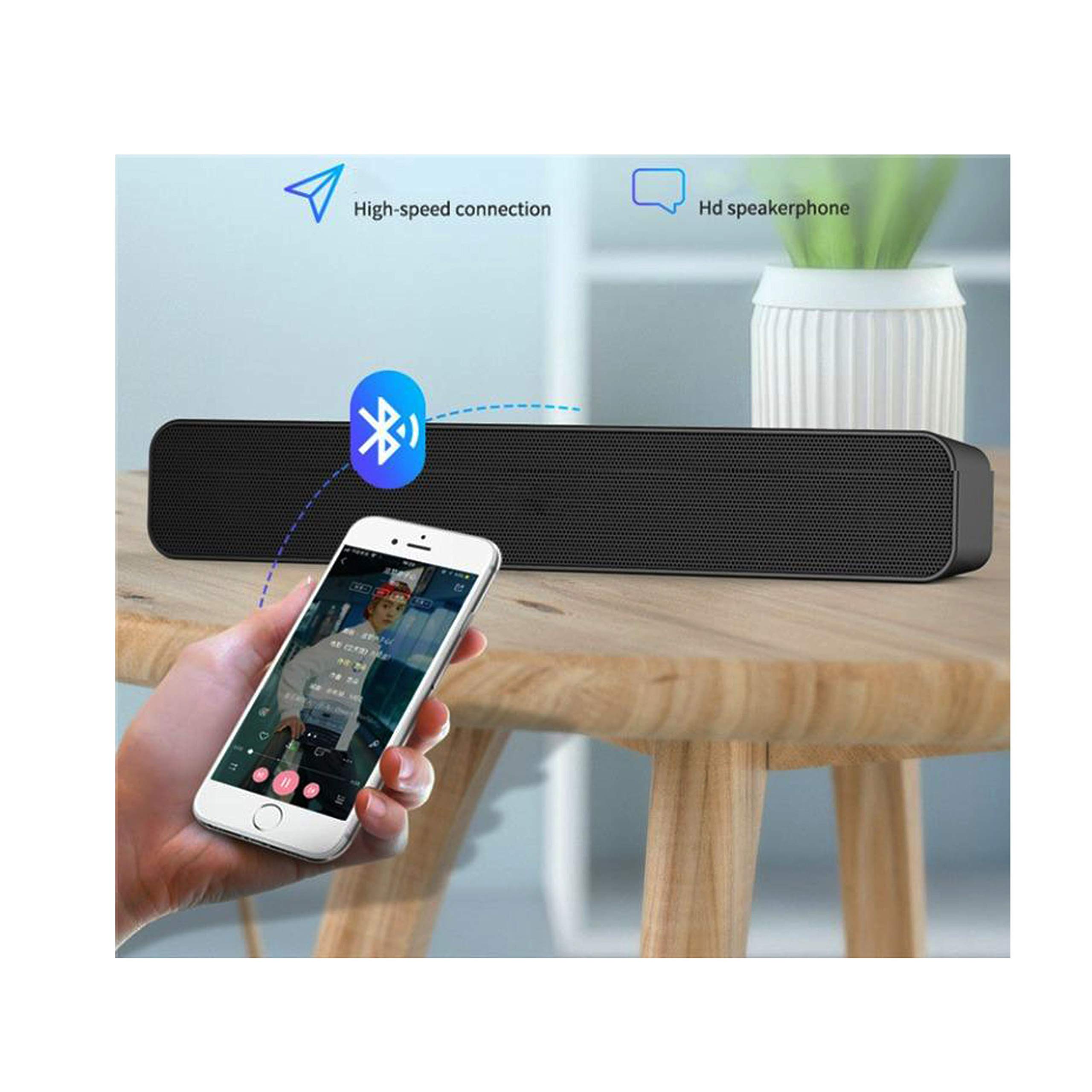 Bluetooth Speakers Crystal Clear Voice Booming Bass and HD Sound