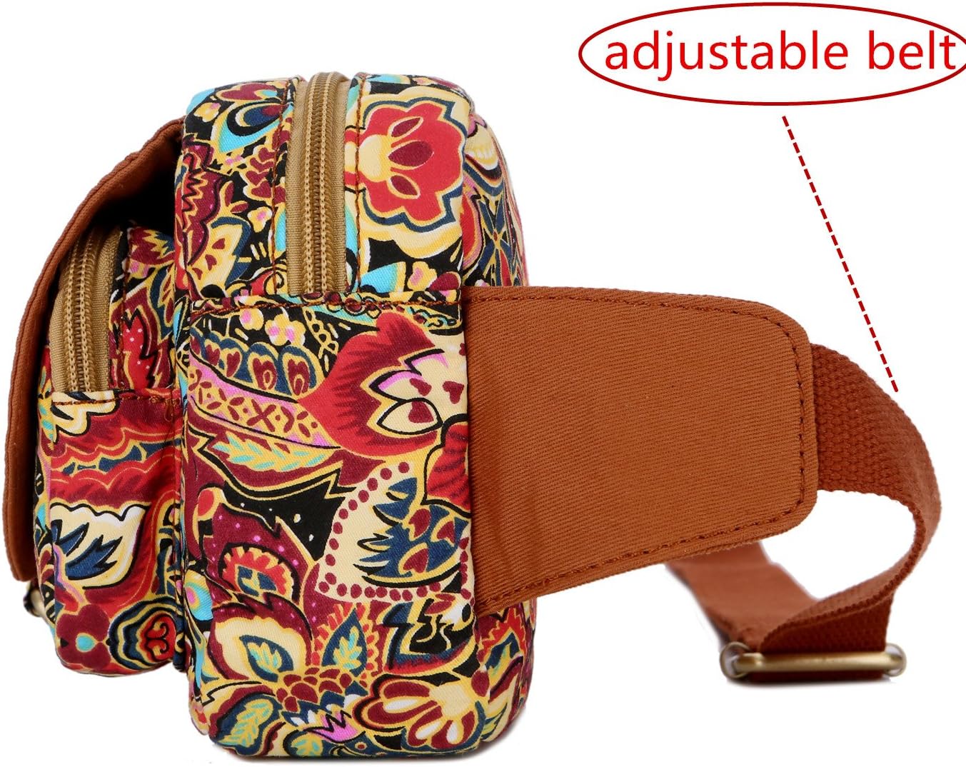 BAOSHA YB-02 Waist Bag Sports Fanny Pack Bum Bag for Women Multicoloured (Multicolour) - Image 4