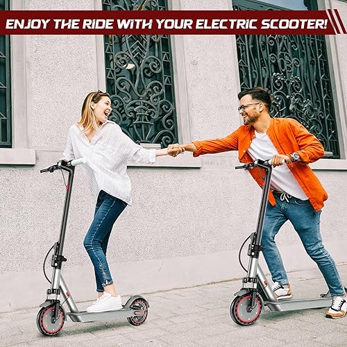 Vista 68 de Patinete eléctrico para adultos, motor potente de 350 W/500 W/600 W, neumáticos de 8.5/10 pulgadas, hasta 19/25 MPH, rango de 15/22/28 millas