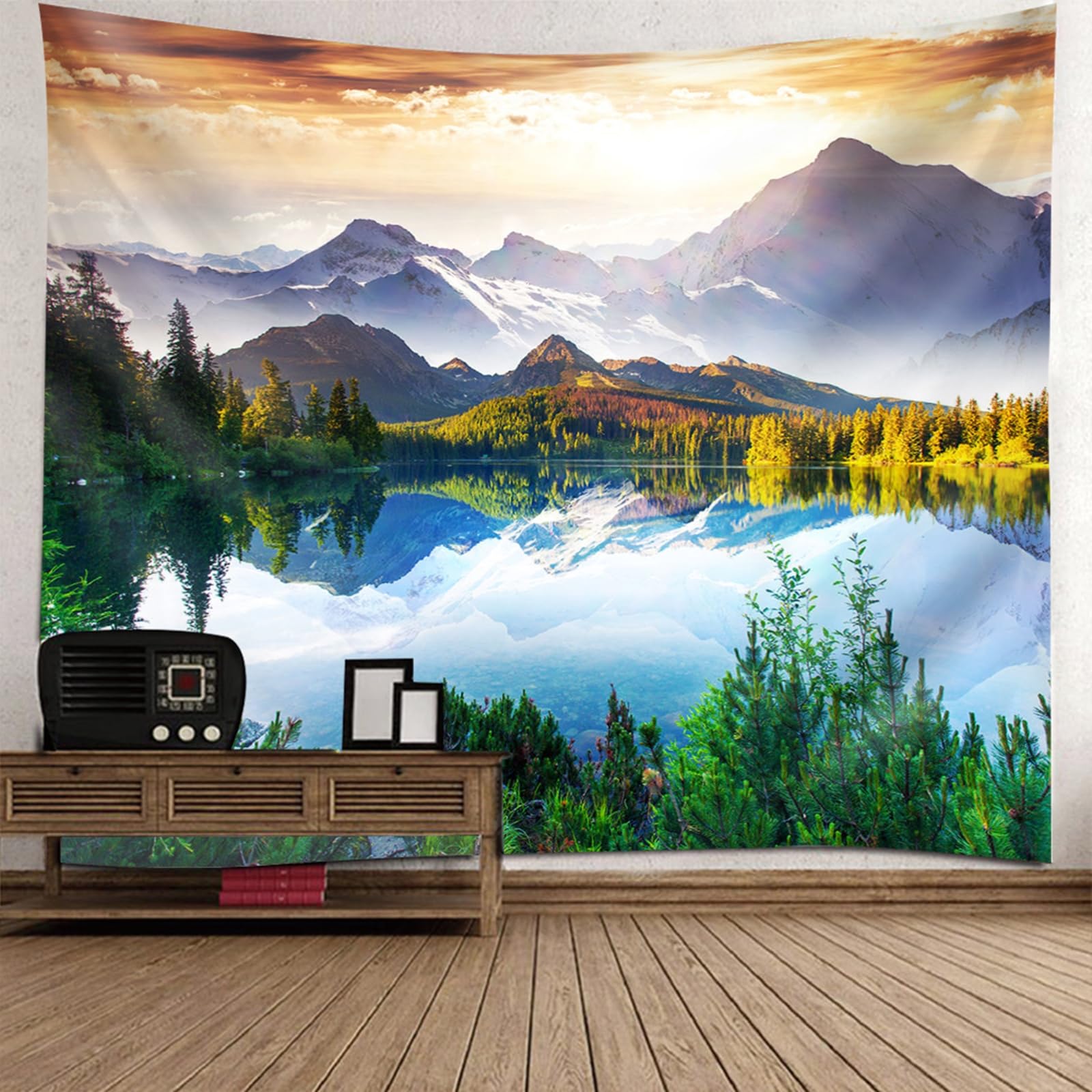 Tenture murale pour salon qui transforme les murs vides - 6
