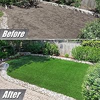 Vista 5 de Alfombra de césped artificial, 1.49 pulgadas, para interior y exterior, jardín, césped, paisaje, césped sintético, alfombra de césped artificial