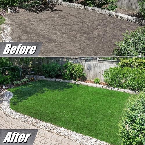 Miniatura 5 de Alfombra de césped artificial, 1.49 pulgadas, para interior y exterior, jardín, césped, paisaje, césped sintético, alfombra de césped artificial (3