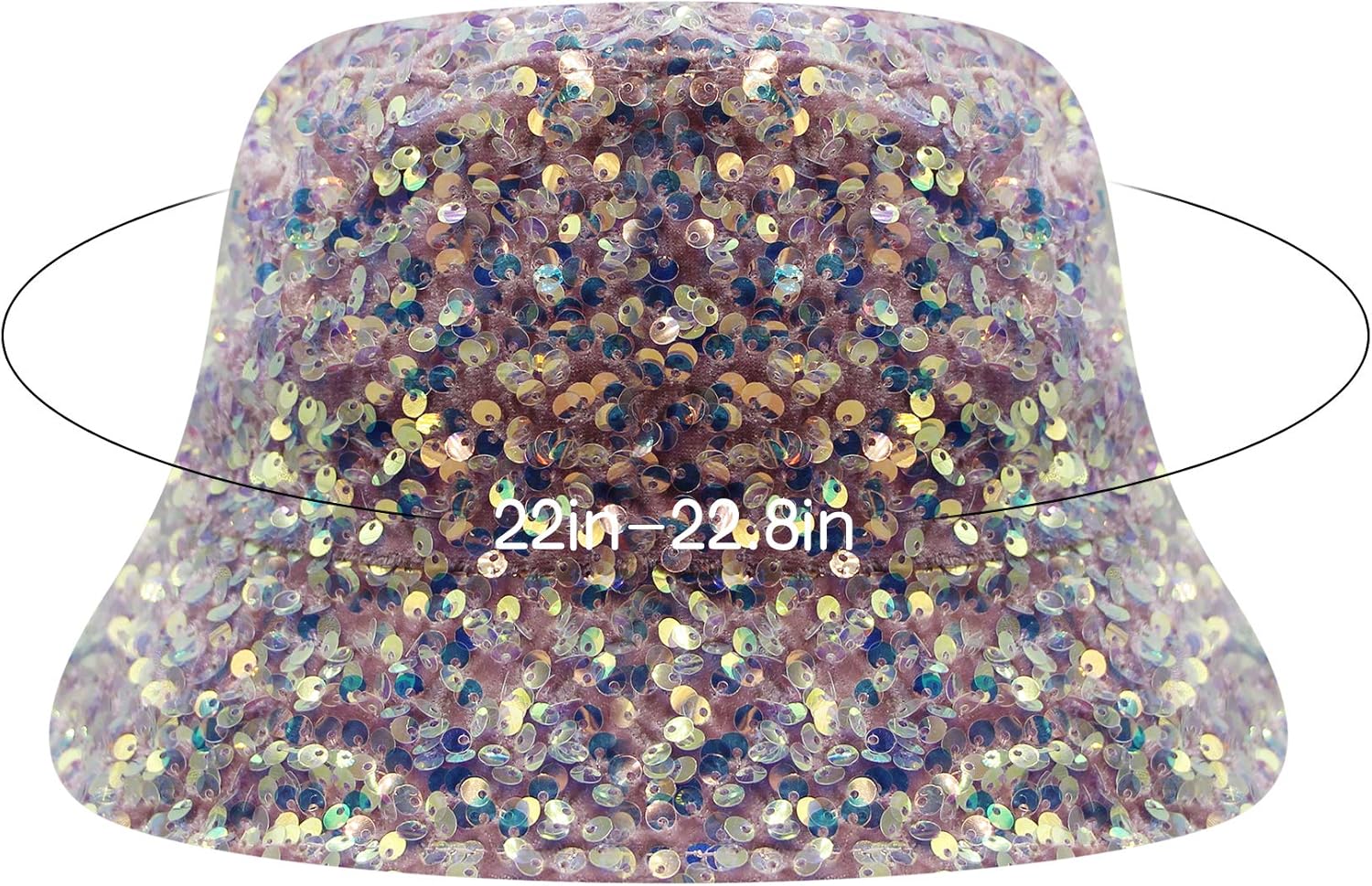 BOLLEY JOSS Women Glitter Sequins Bucket Hat Glitter Fishing Hat Double-Side-Wear Sequins Cap Outdoor Summer Travel Hats - Image 7