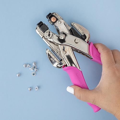 Vista 8 de Perforadora Crop-A-Dile de We R Memory Keepers, mango azul