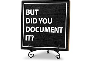But Did You Document It - Funny Black and White Office Decor