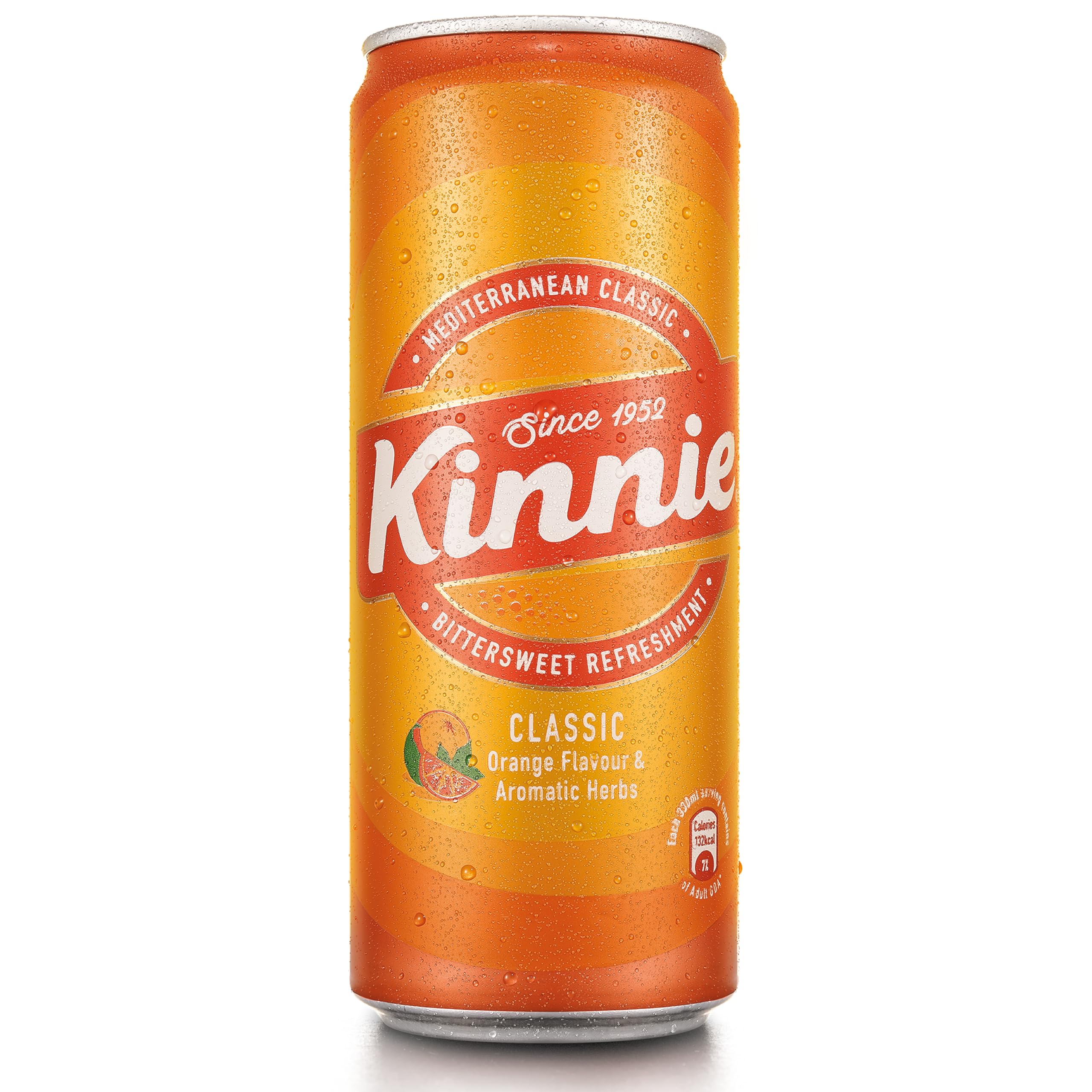 Kinnie Classic Cans, Uniquely bittersweet orange soft drink, Delicious on its own or as a mixer, 24 x 330ml